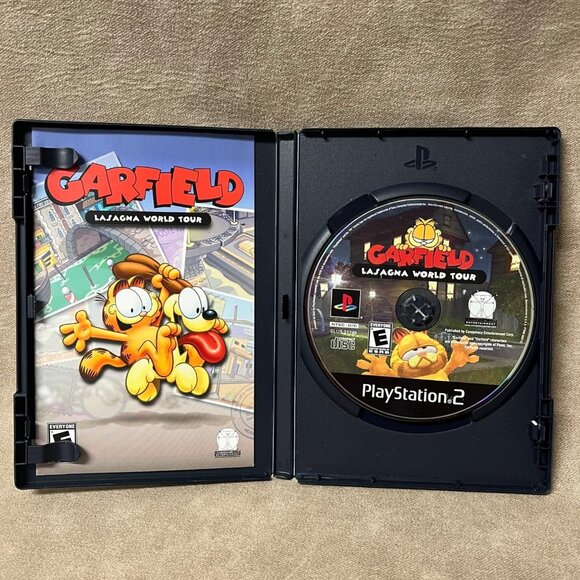 Garfield: Lasagna World Tour (Sony PlayStation 2, 2008) PS2 Complete With Manual - Picture 3 of 3